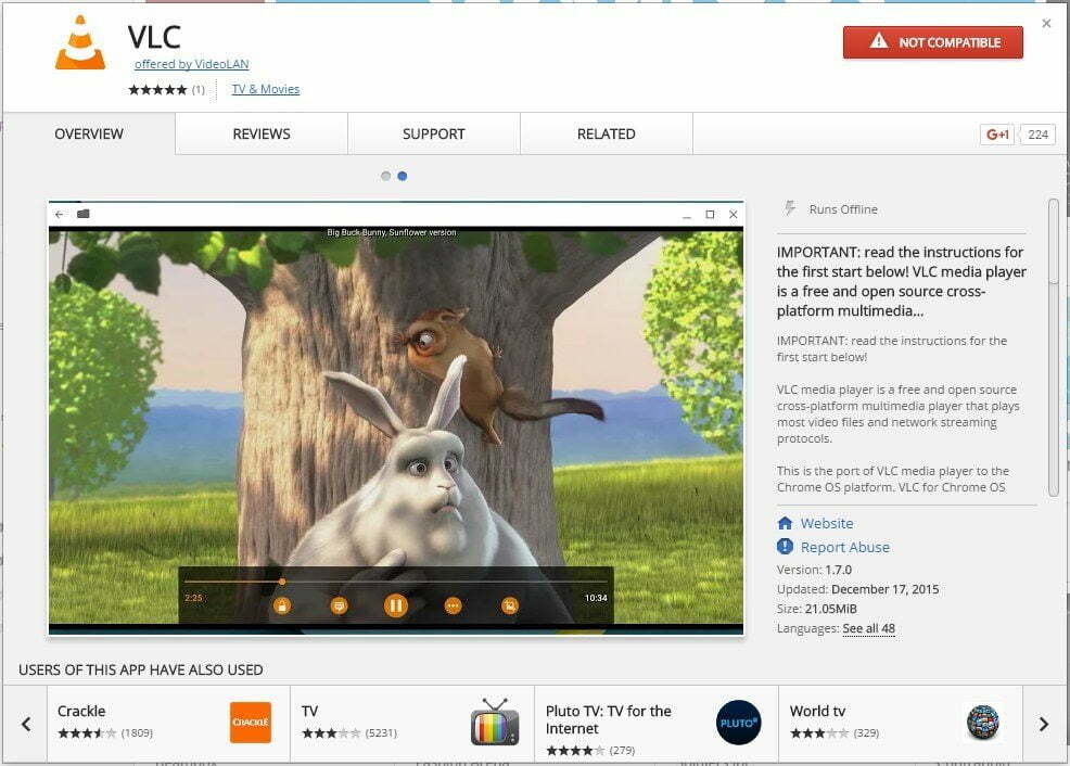 VLC for Chrome OS