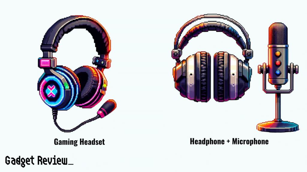 pair of headphones with a mic vs a gaming headset