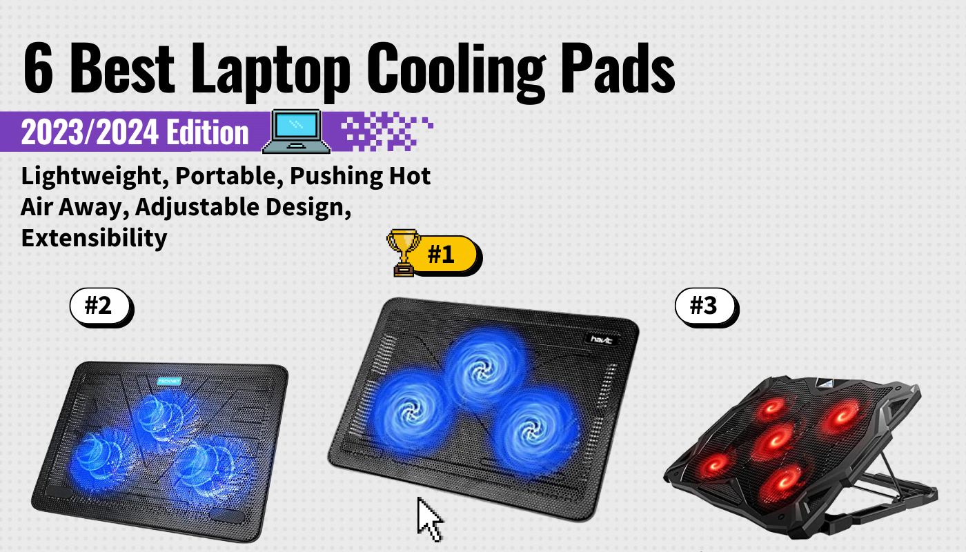 best laptop cooling pad featured image that shows the top three best laptop models