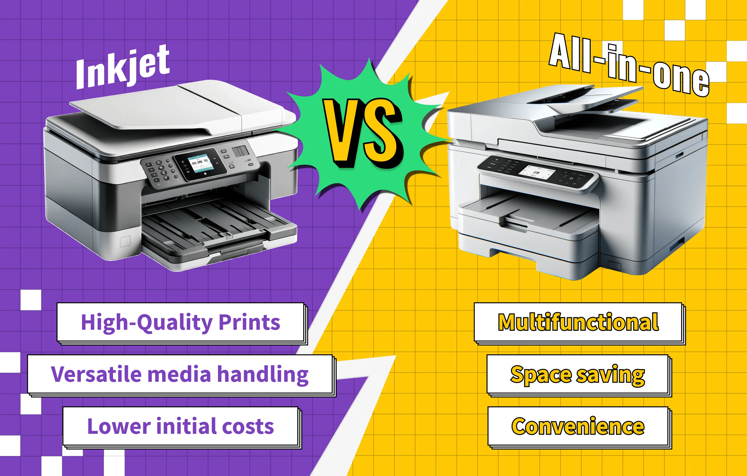 Inkjet Vs All In One Printer