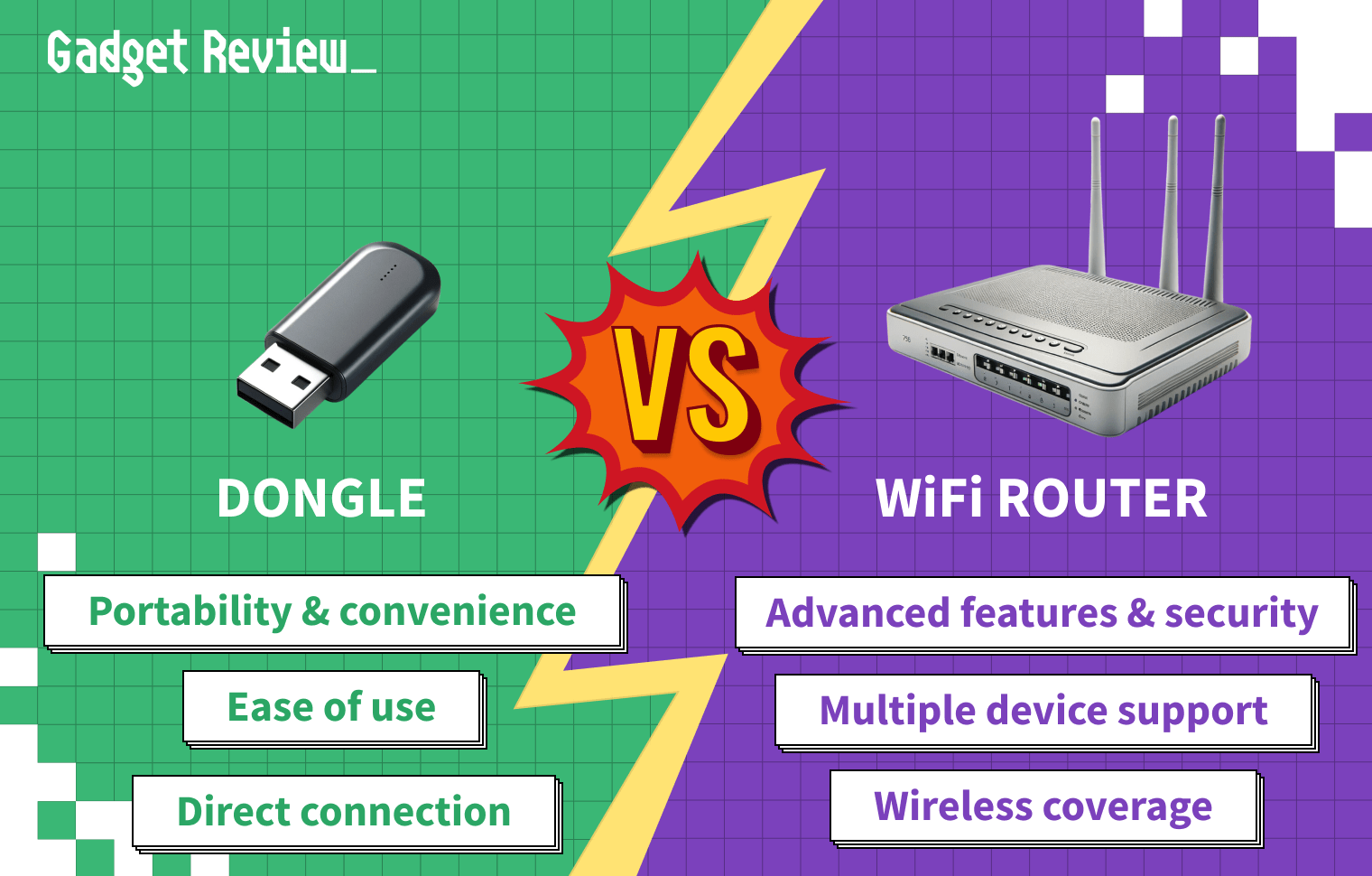 Dongle vs Wi-Fi Router