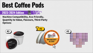 best coffee pods featured image that shows the top three best coffee maker models