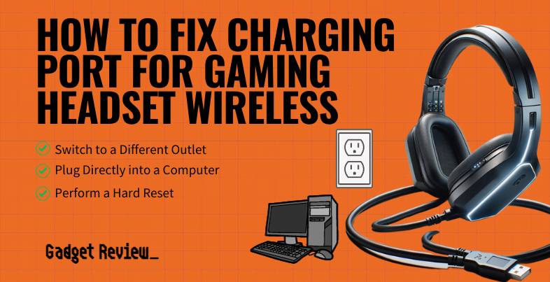 how to fix charging port for gaming headset wireless guide