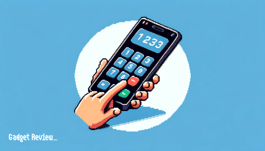 Calculator in the hand