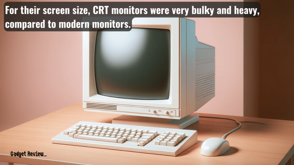 What does CRT monitor mean in the context of computers
