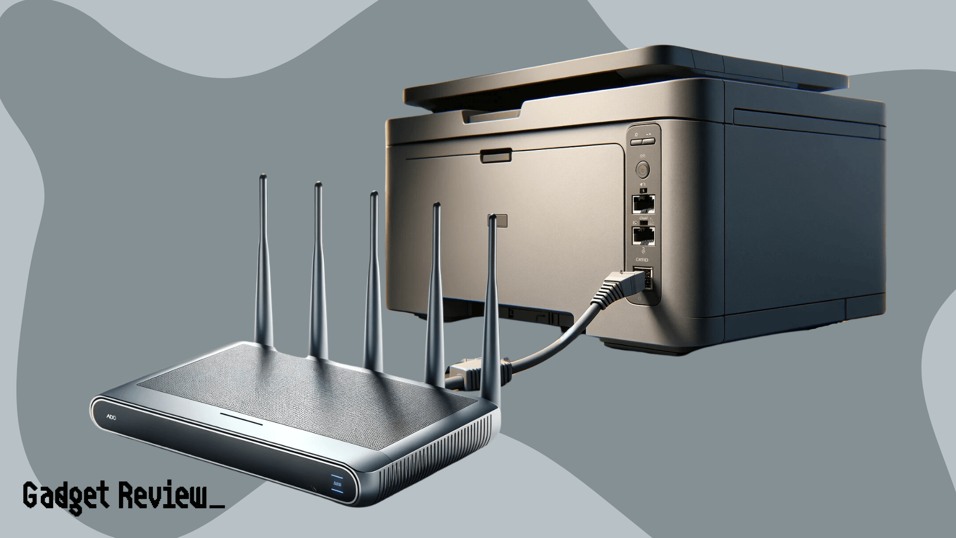 How To Connect Printer With An Cable Printing Via