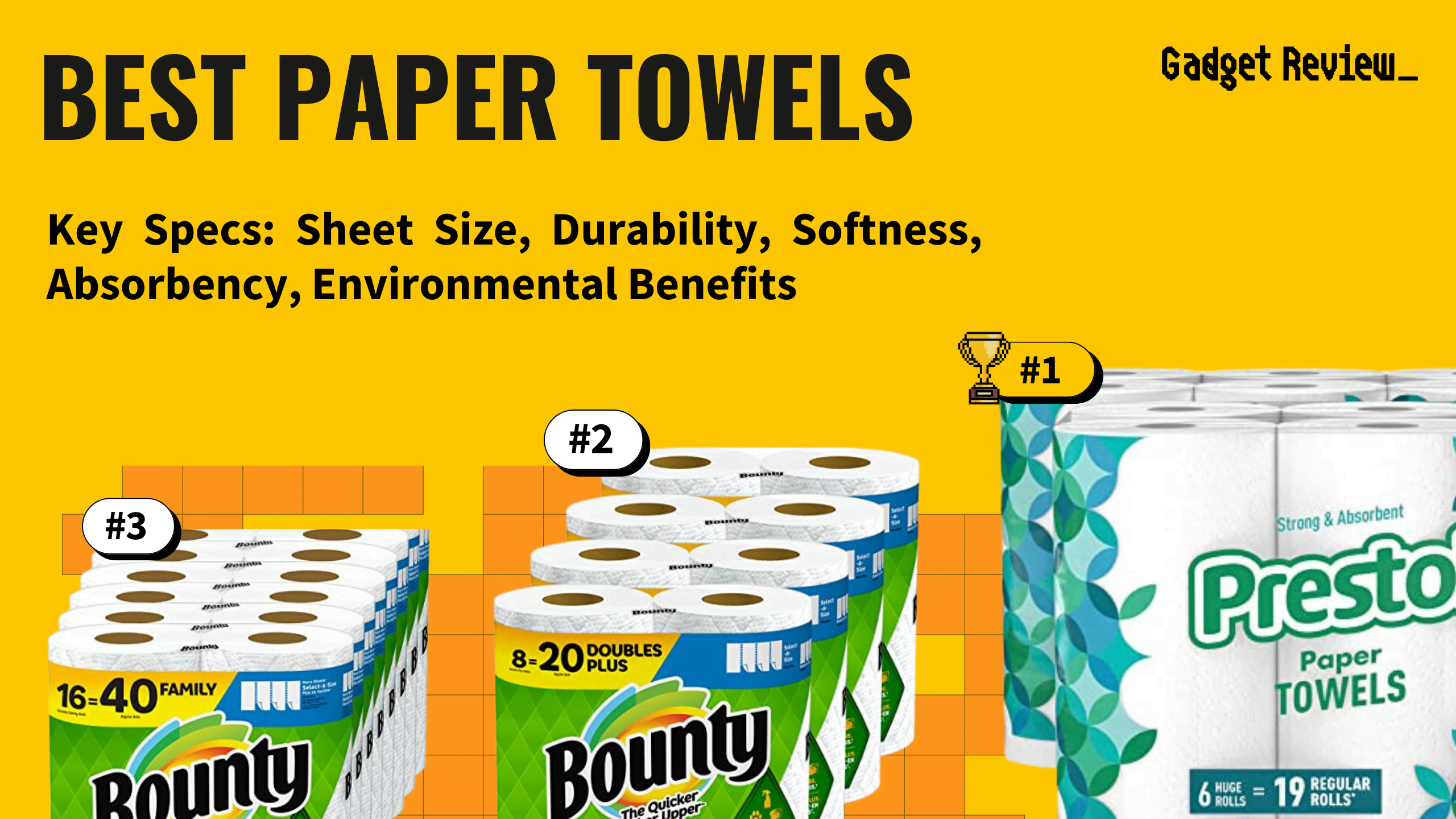 best paper towels featured image that shows the top three best kitchen product models