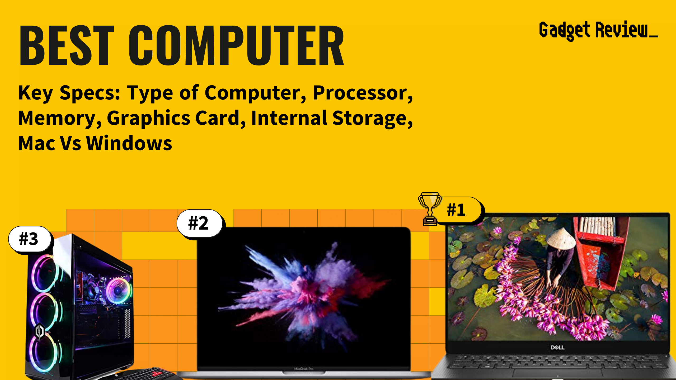 best computers featured image that shows the top three best computer models