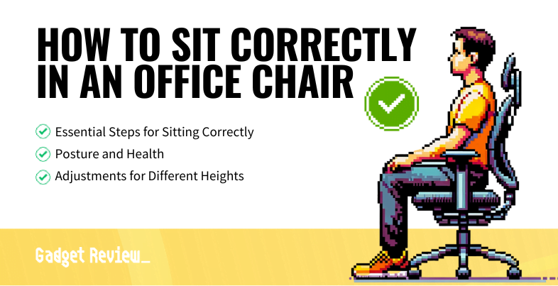 how to sit correctly in an office chair guide
