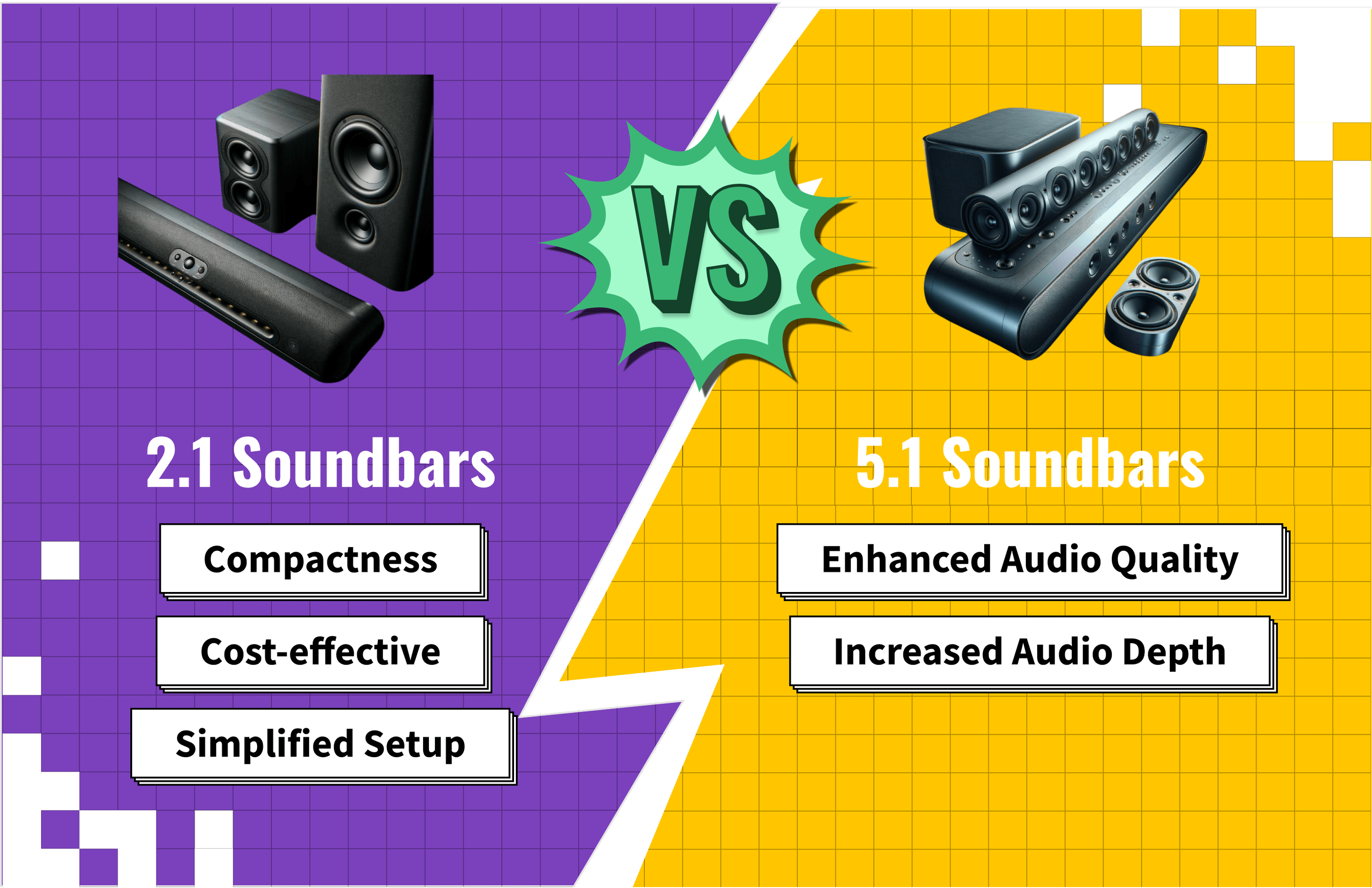 2.1 Soundbar vs 5.1