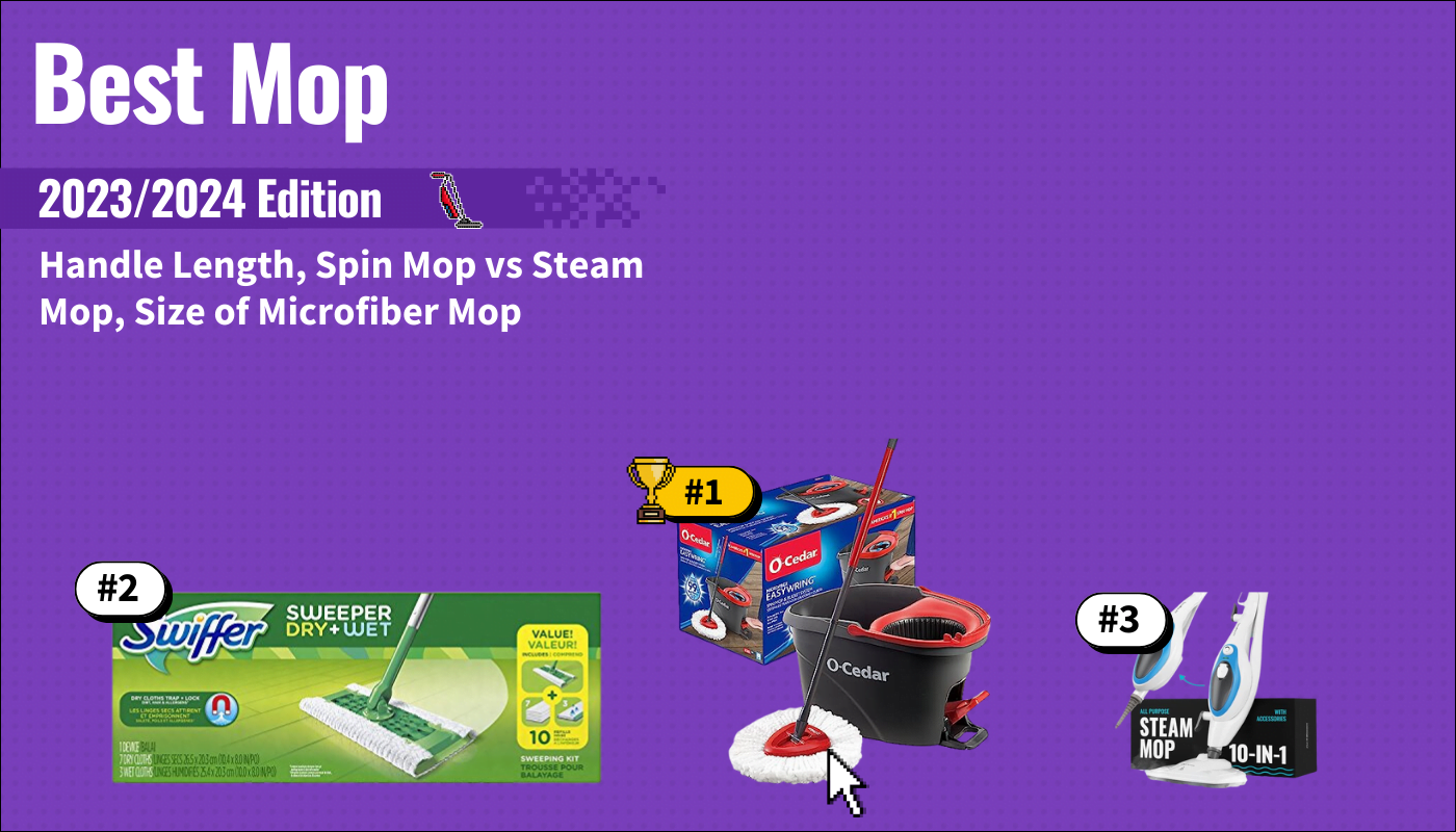 best mop featured image that shows the top three best vacuum cleaner models