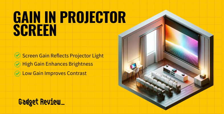 gain in projector screen guide