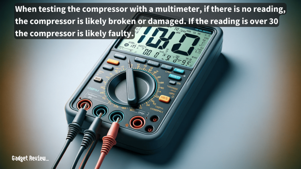 a multimeter reading