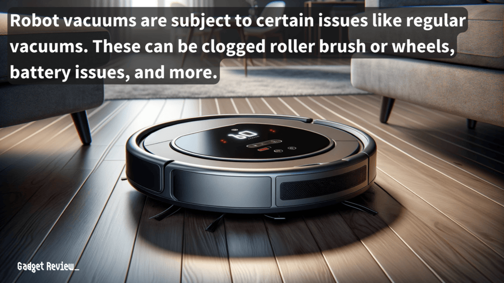 a robot vacuum in the drawing room