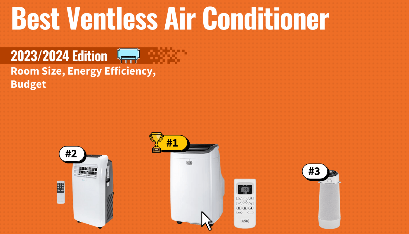 best ventless air conditioner featured image that shows the top three best air conditioner models