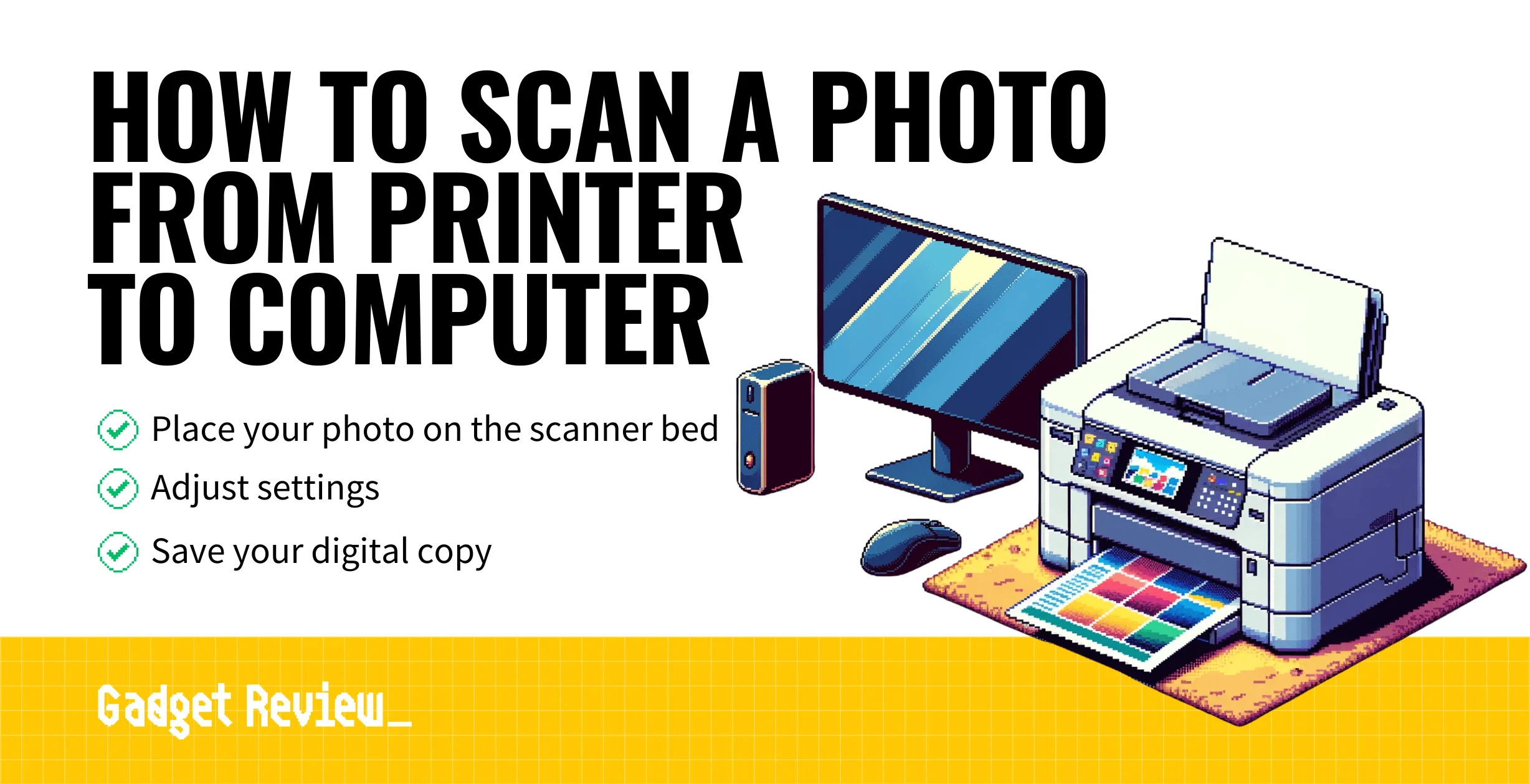 how to scan a photo from printer to computer guide