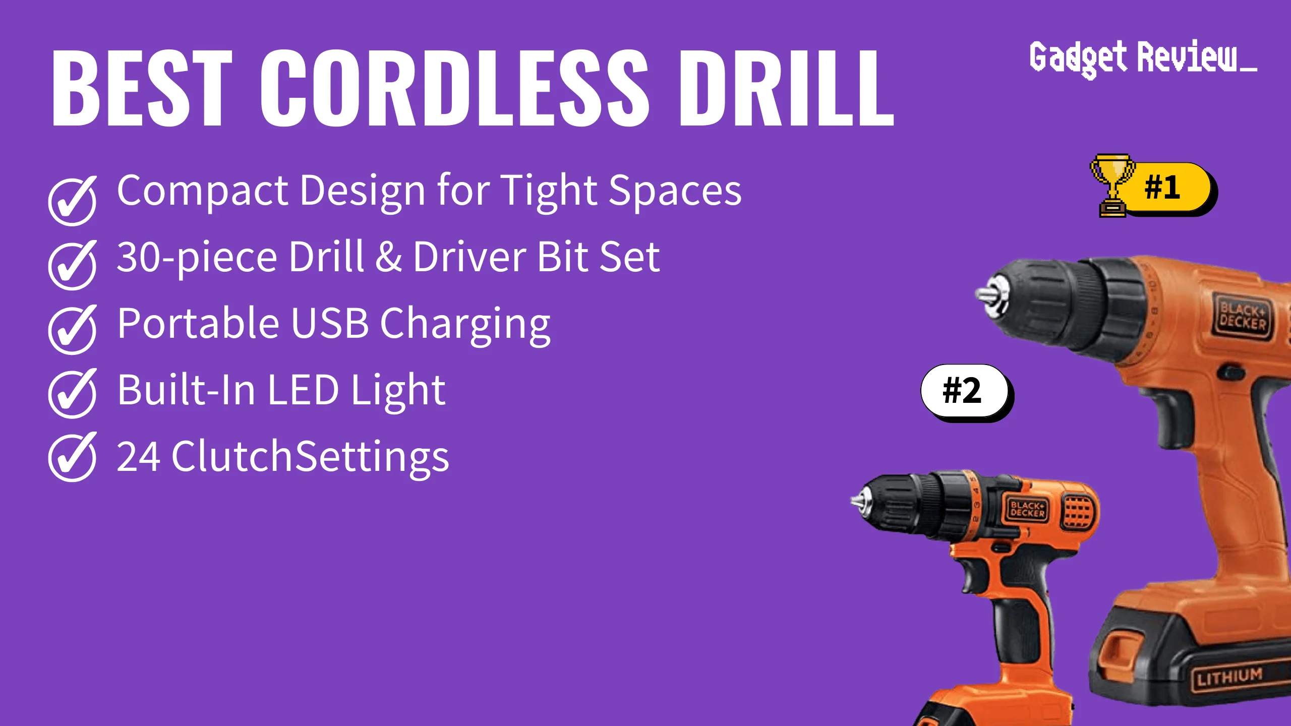 Best Cordless Drill - Top DIY, Professional & Budget Models