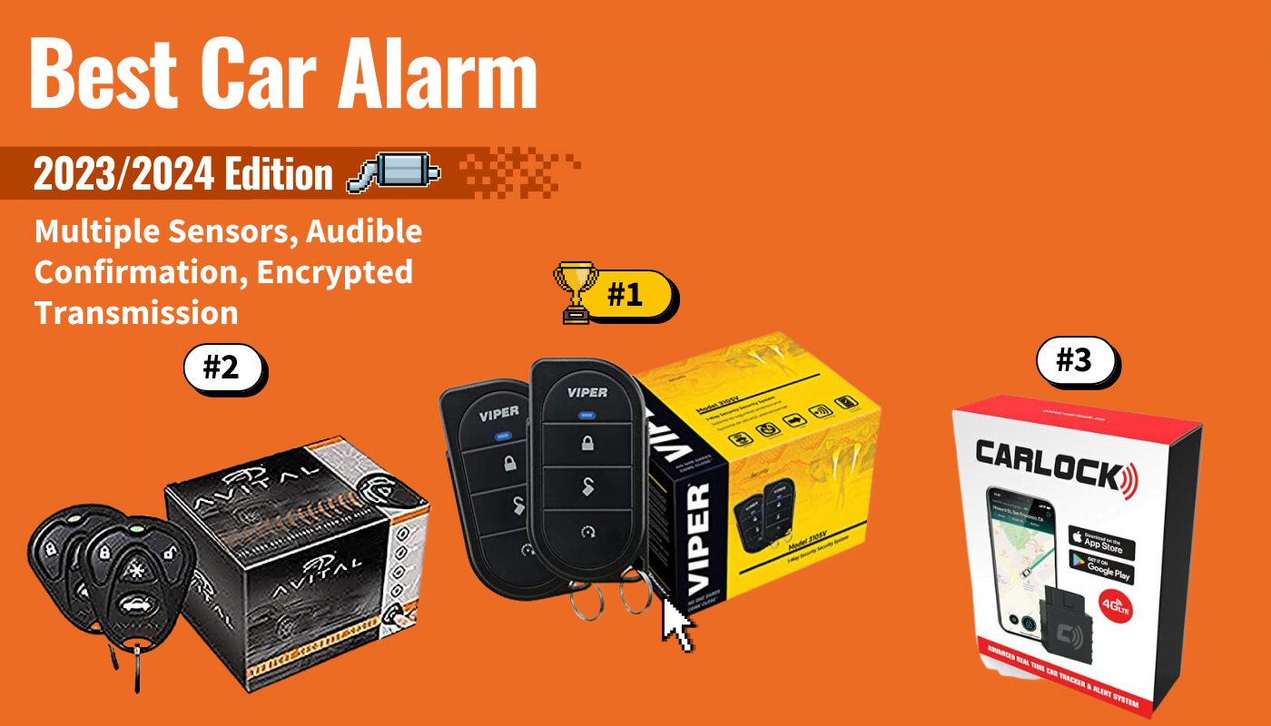 best car alarm featured image that shows the top three best car accessorie models