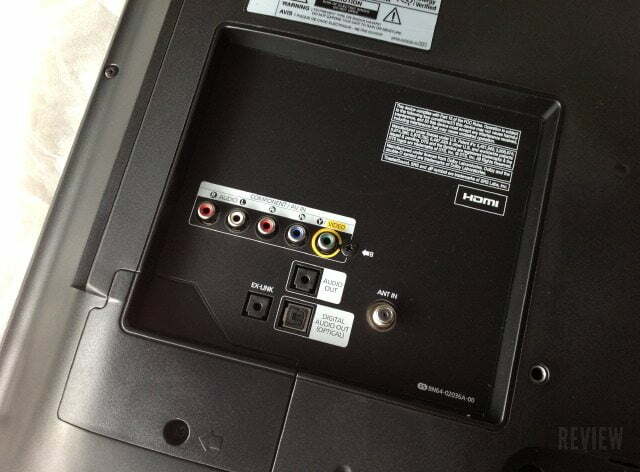 back of TV ports