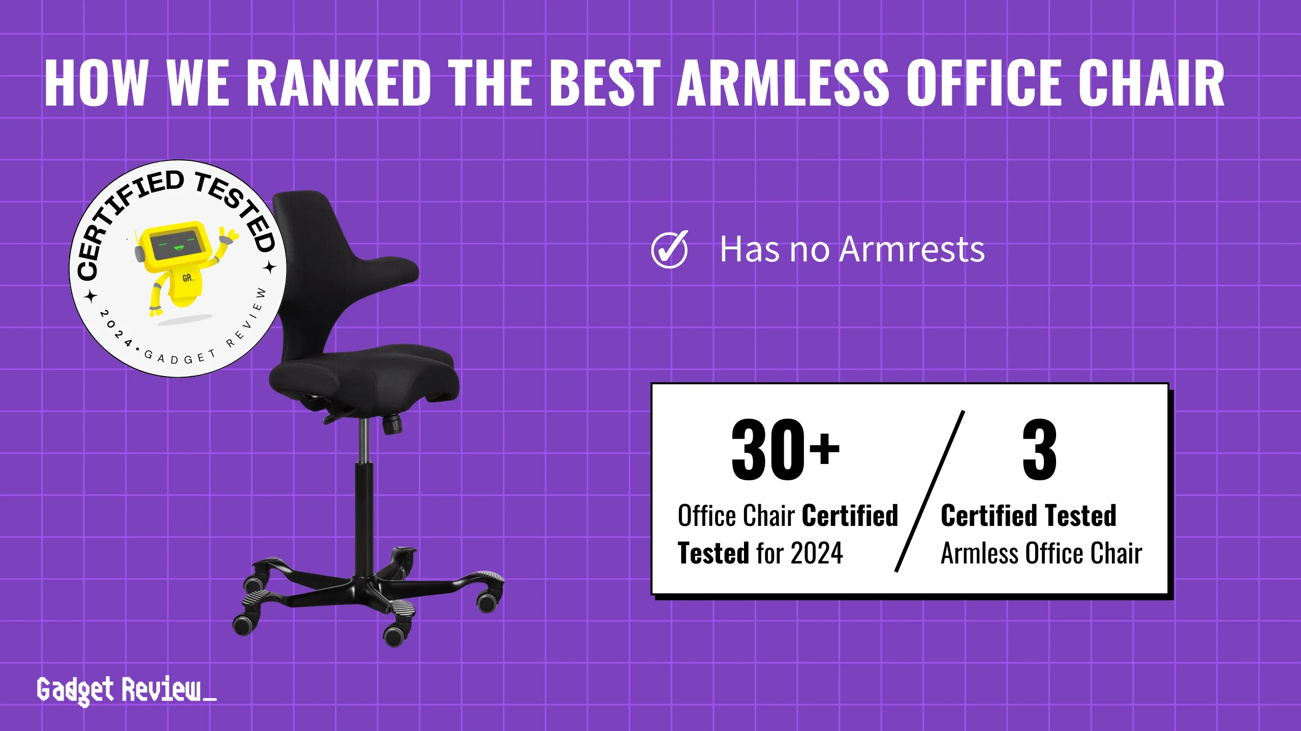 best armless office chair guide that shows the top best office chair model