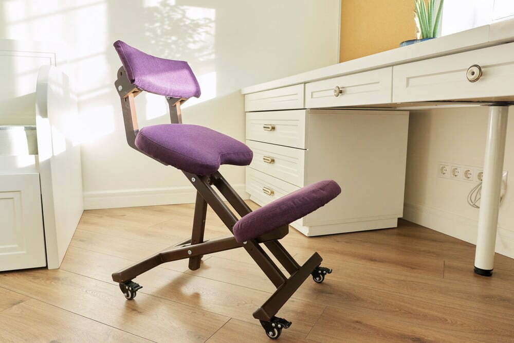Xpork Kneeling Chair Orthopedic Stool Ergonomic Posture Office Frame Seat Office Laptop Stool Ergonomic Work Chair Compact 