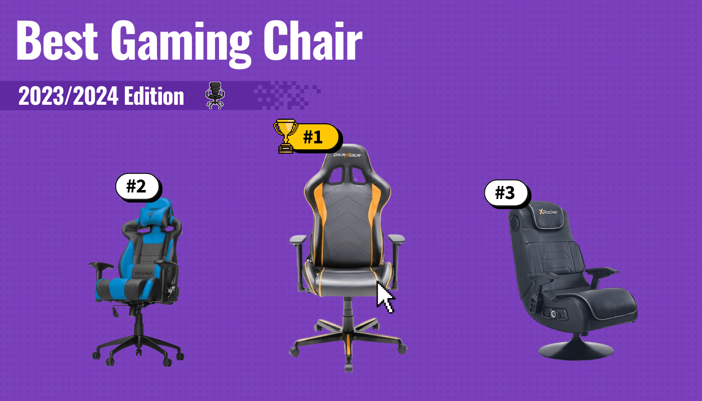 best gaming chair featured image that shows the top three best office chair models
