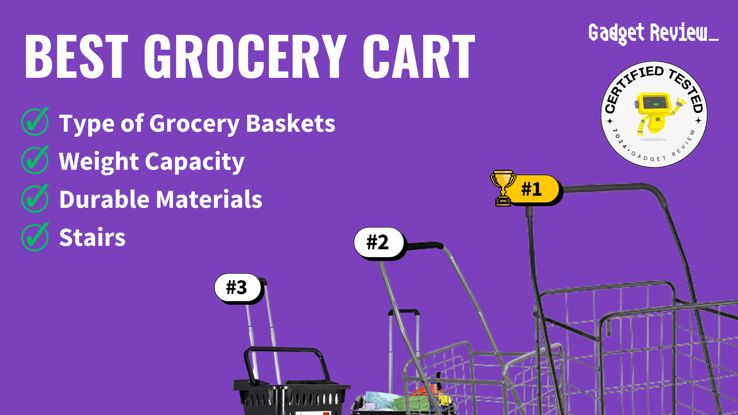 best grocery cart guide that shows the top best kitchen product model