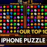 A list of top iPhone Puzzle Games.|100 Floors is one of the most difficult iPhone puzzle games on the App Store.|Bejeweled Blitz by PopCap is one of the more mind-bending puzzlers in its modern form.|Tetris Blitz is a beautiful recreation of the timeless classic