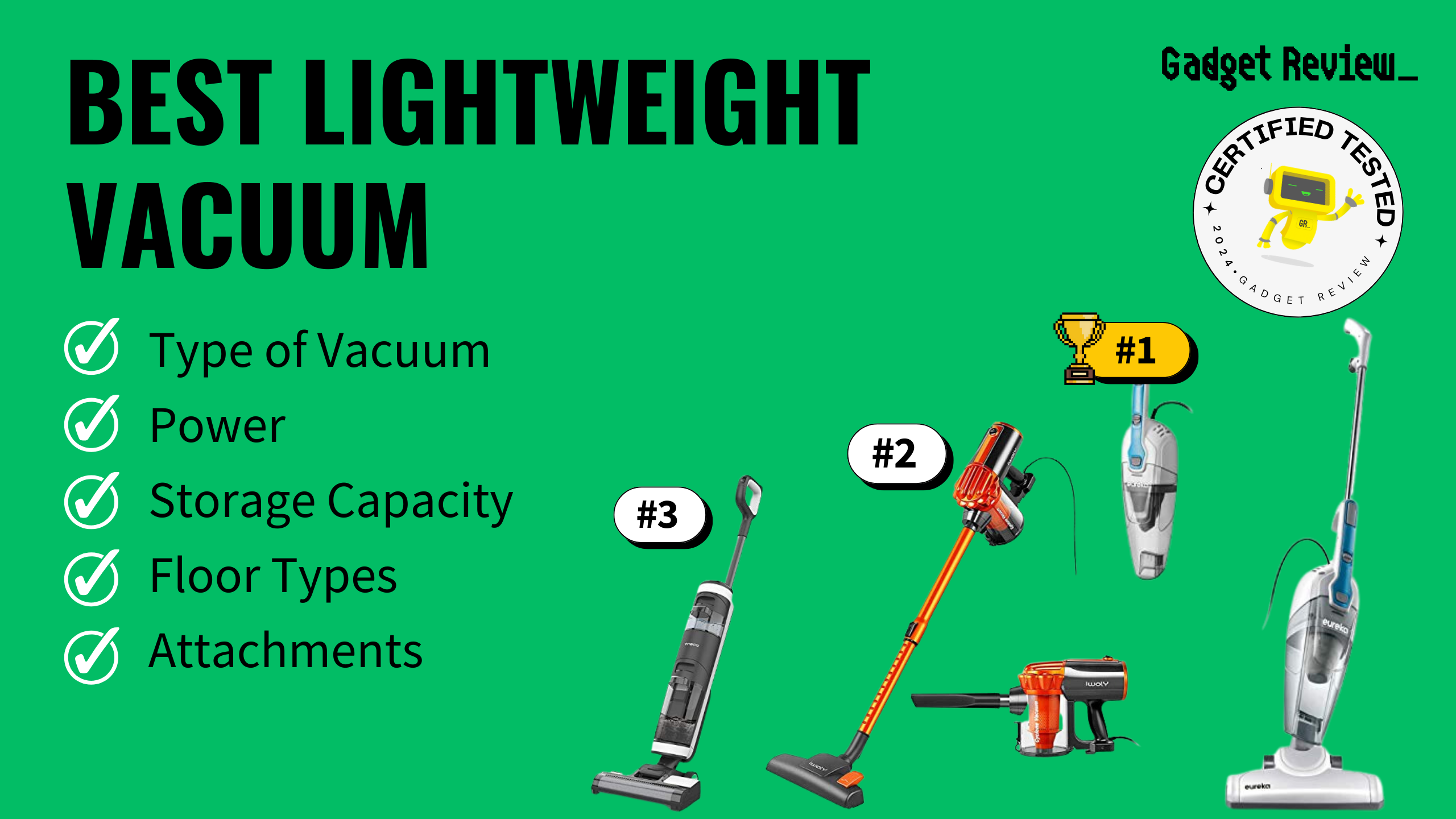 best lightweight vacuum guide that shows the top best vacuum cleaner model