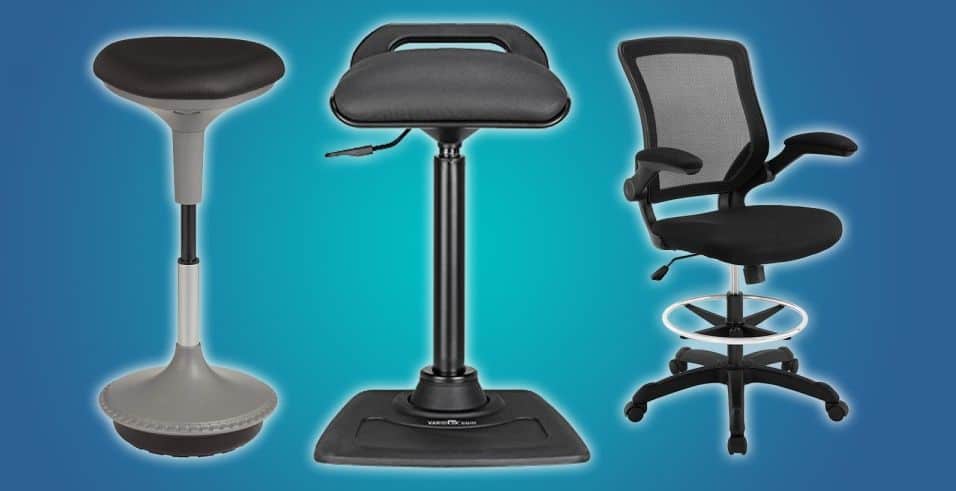 Ergonomic Stool WYTIAO Office Stool Round Swivel Chair Height Adjustable 360° rotatable bar Chair Work Chair Work Stool Sports seat 