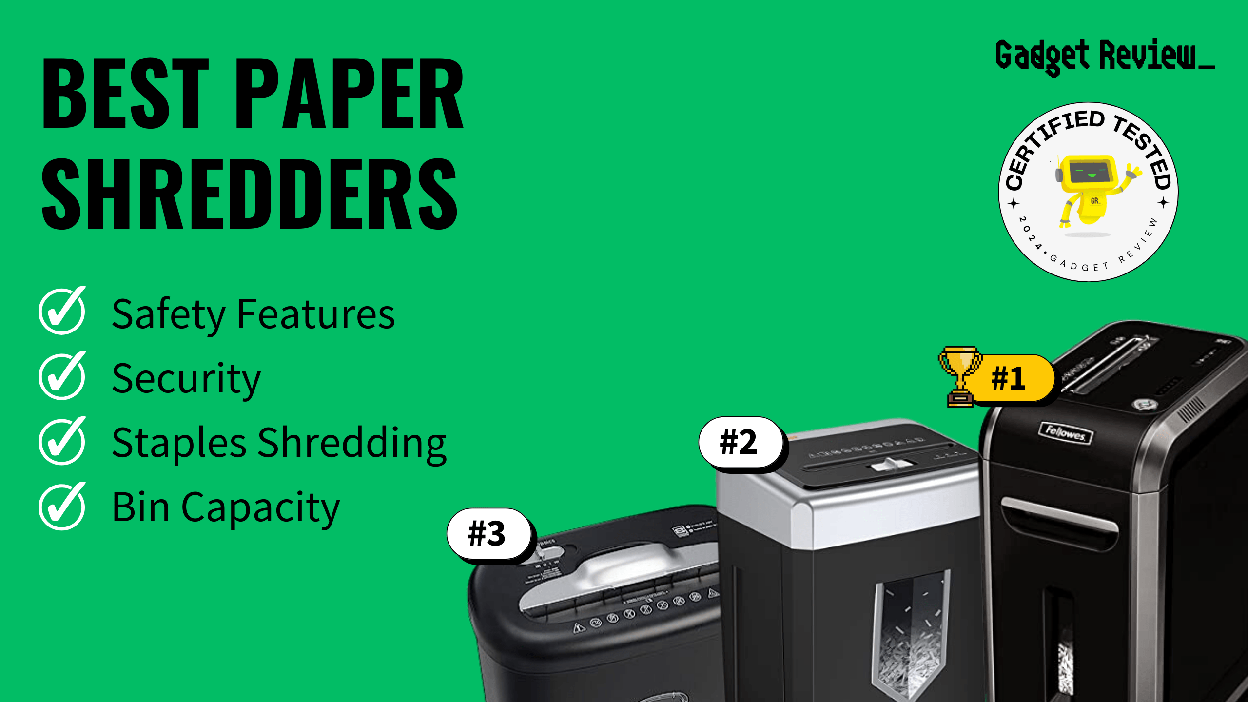 best paper shredders guide that shows the top best home appliance model