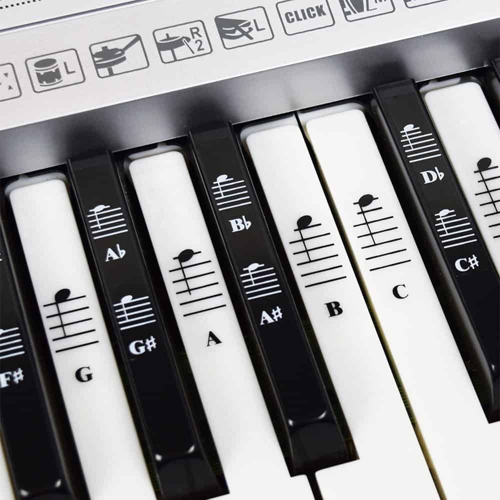 Decor Keyboards Stickers Music Decal Music Tool Decoration Adornment Letter Y3 