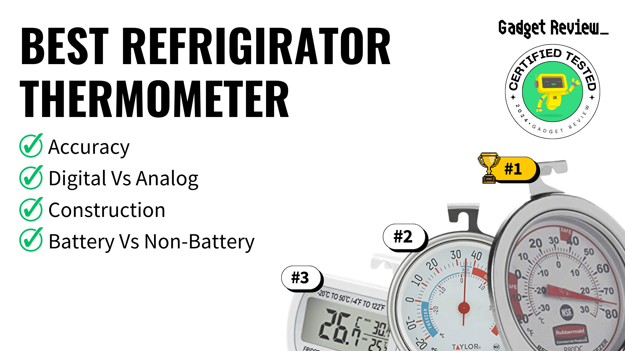 best refrigerator thermometer guide that shows the top best refrigerator model