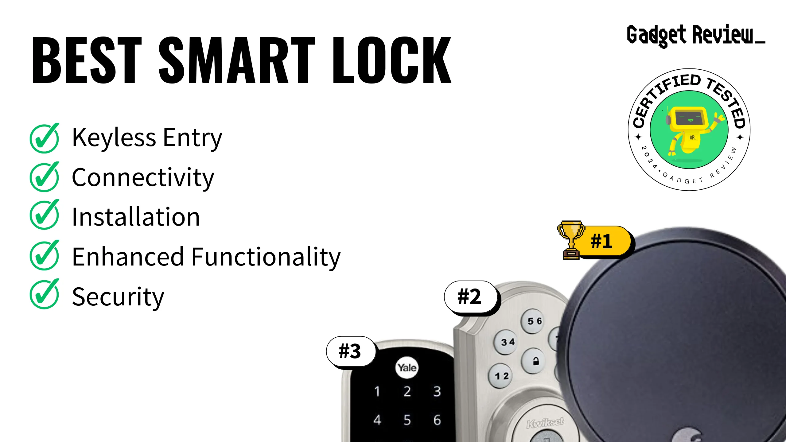 best smart lock guide that shows the top best home appliance model