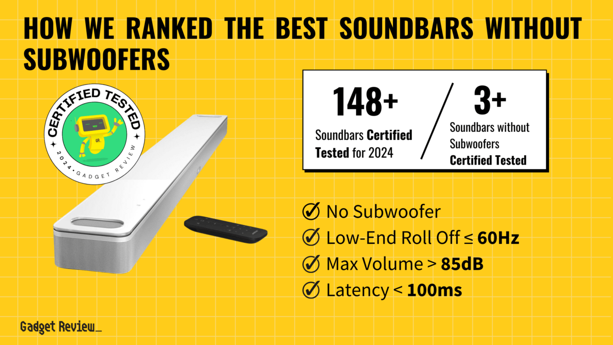 Best Soundbars Without Subwoofer 2024 Gadget Review