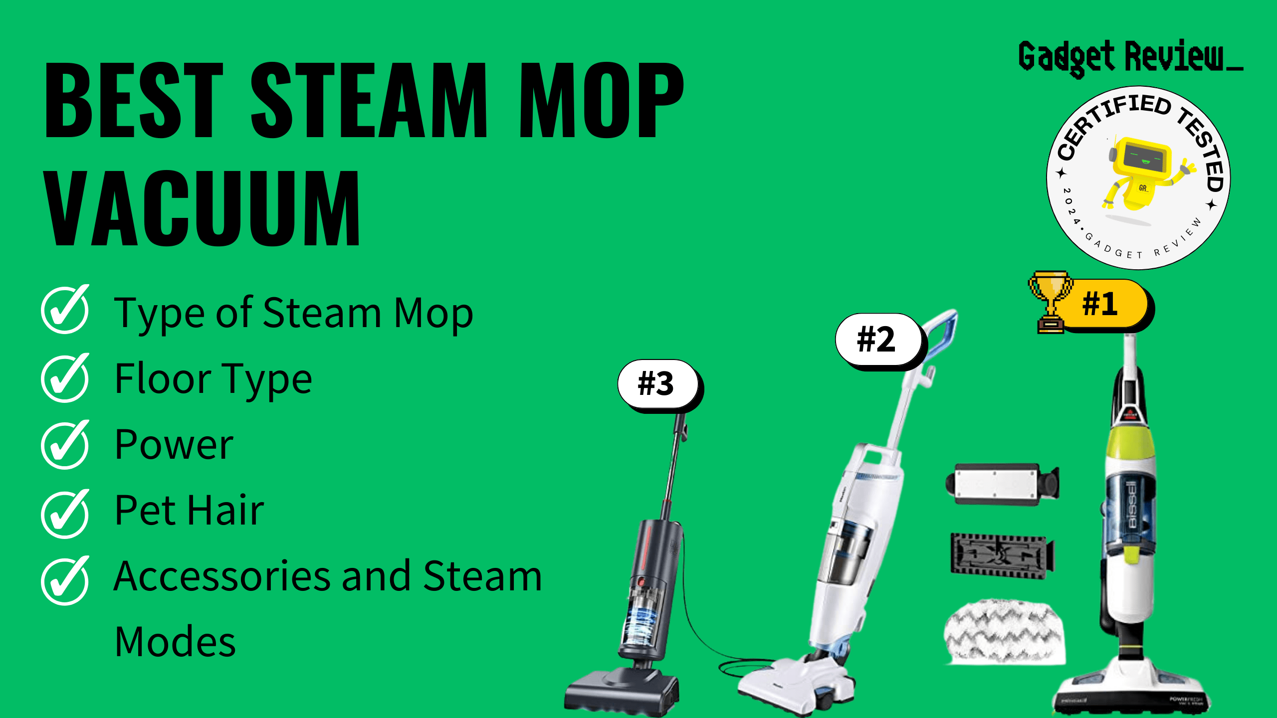 best steam mop vacuum guide that shows the top best vacuum cleaner model