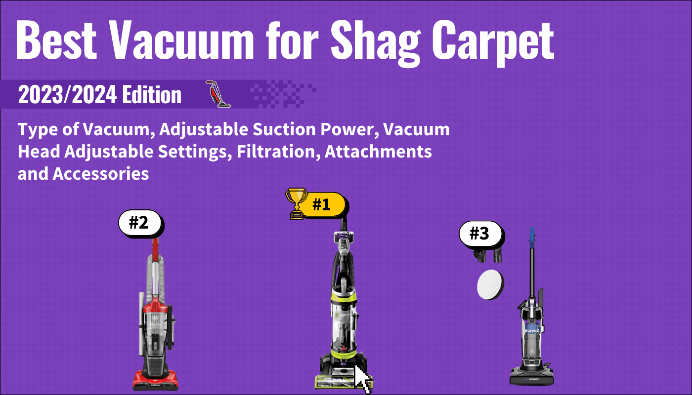 best vacuum for shag carpet guide that shows the top best vacuum cleaner model