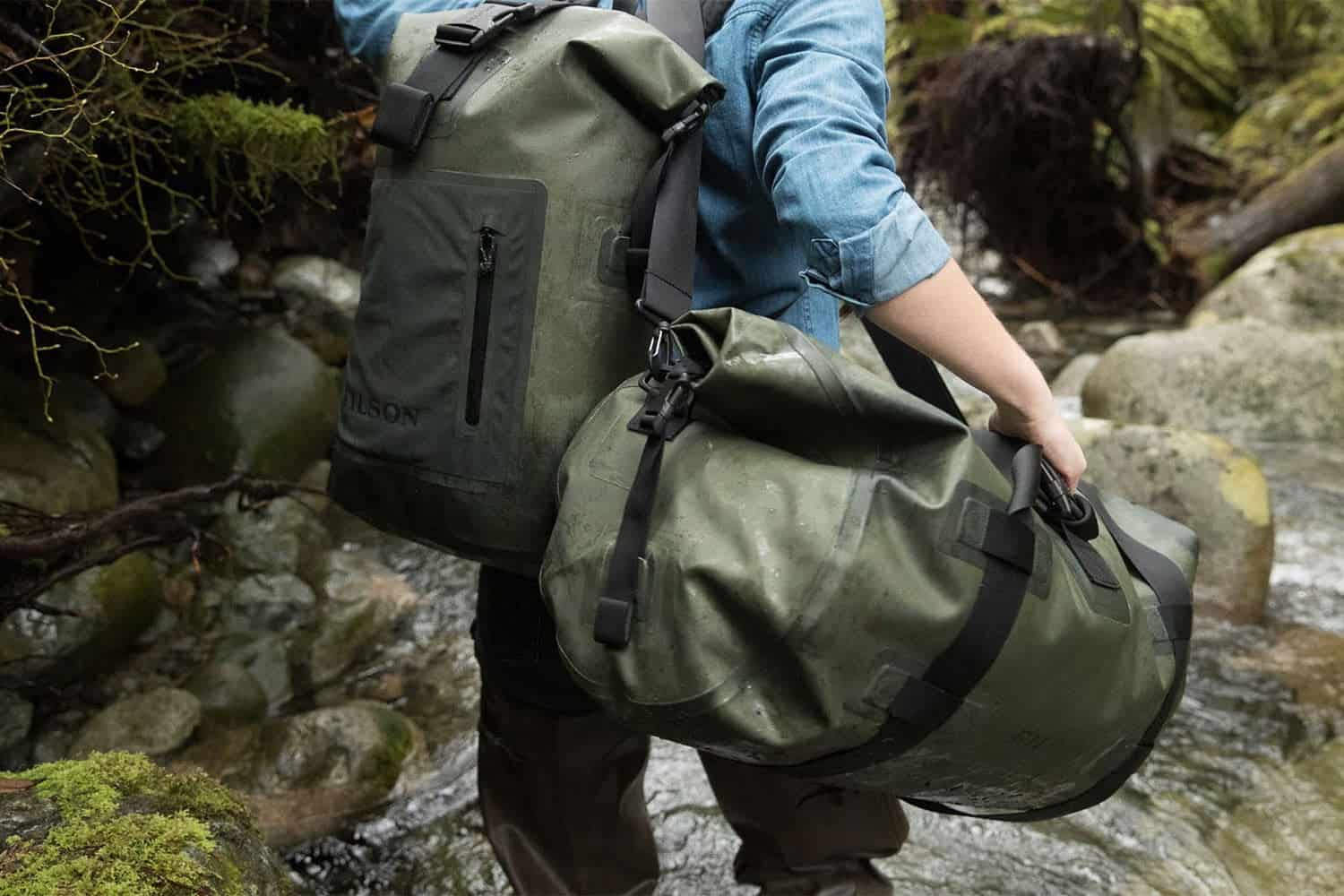 5 PCS Waterproof Bag Set Storage Roll Top Dry Bag Set for Skating Camping Hiking 