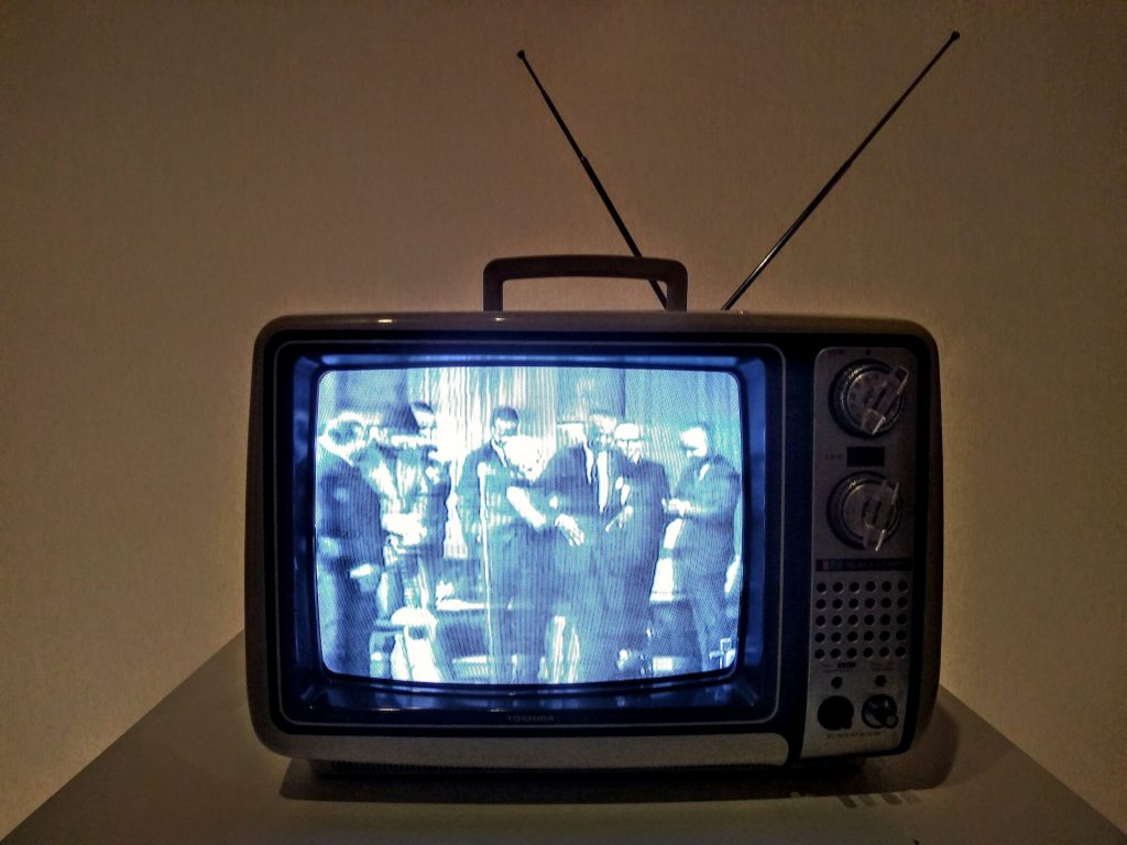 black and white tv