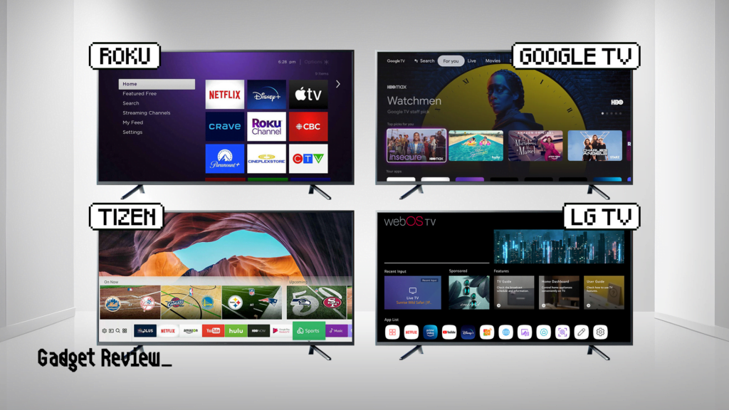 Different TV operating systems Different TV operating systems