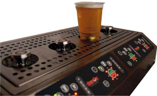 bottoms up beer dispenser