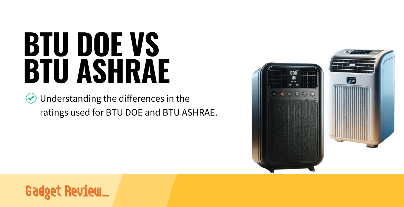 BTU DOE Vs BTU ASHRAE