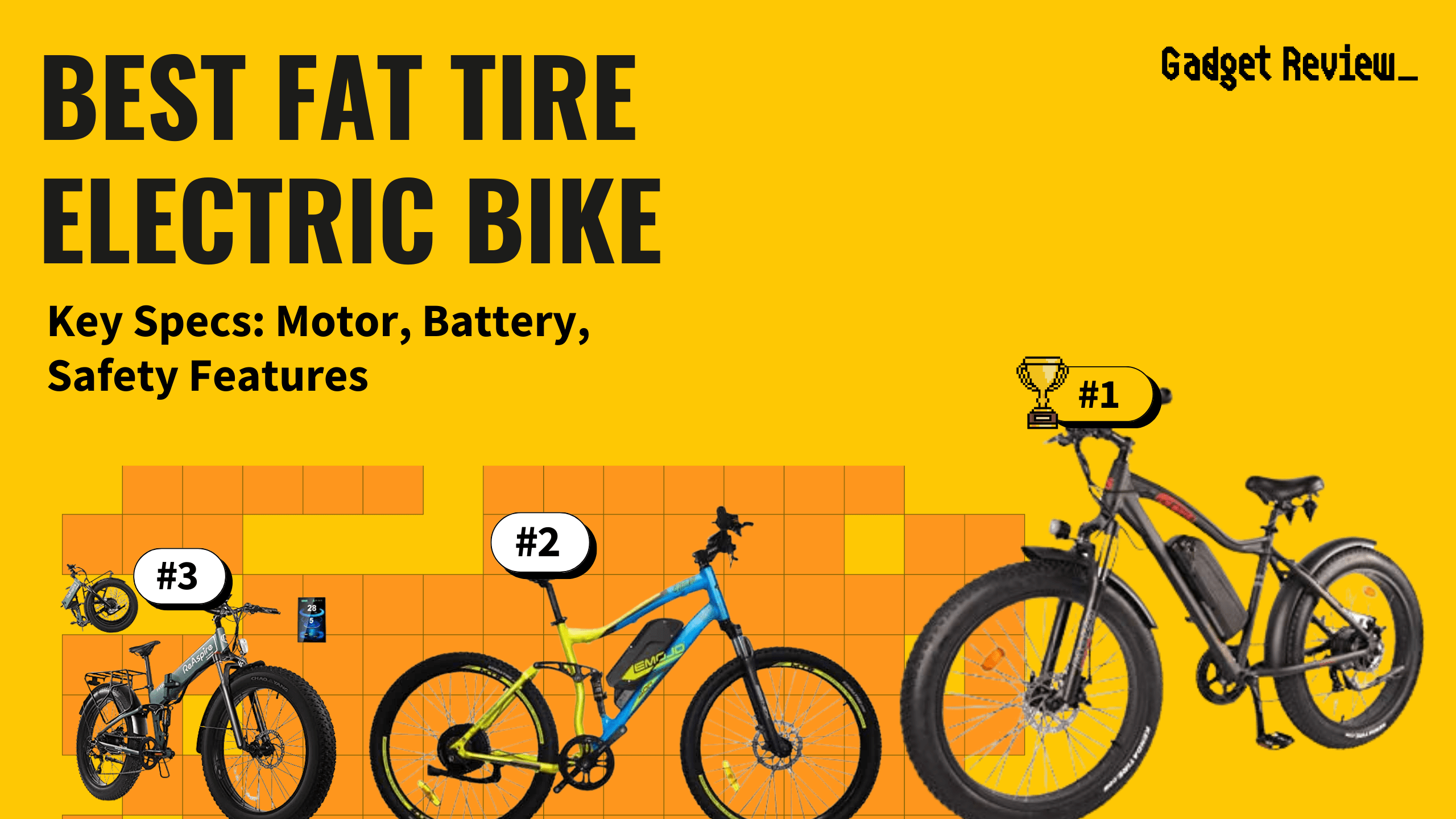 best fat tire electric bike featured image that shows the top three best electric bike models