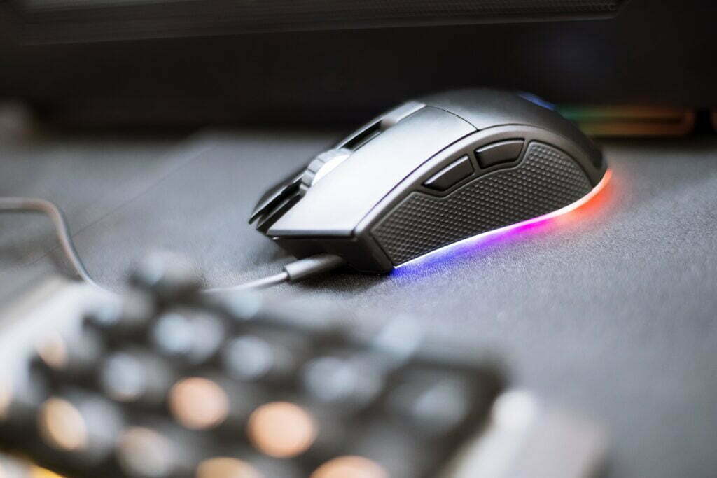 an rgb gaming mouse