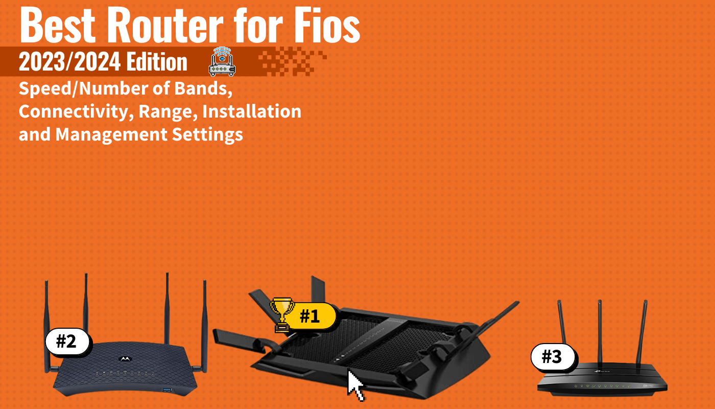 best router for fios featured image that shows the top three best router models