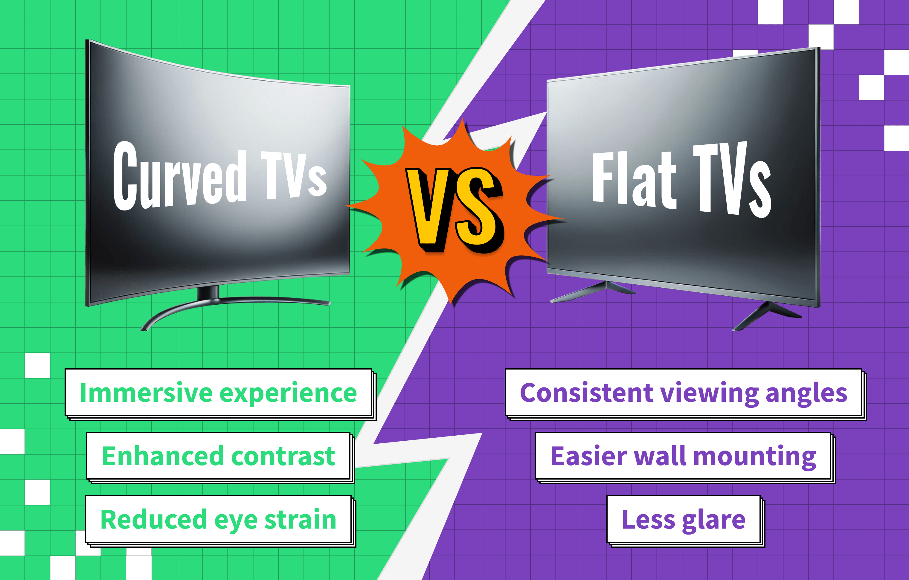 guide for curved vs flat tvs