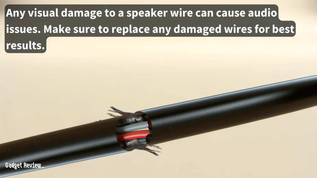 damaged speaker wires