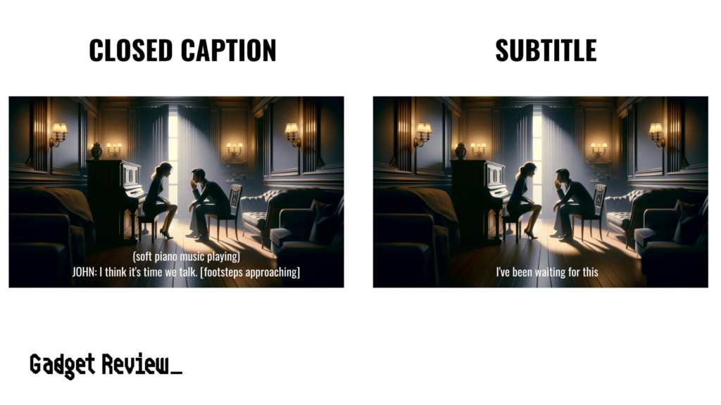 difference between subtitles and Closed Captions