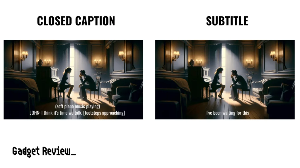 difference between subtitles and Closed Captions