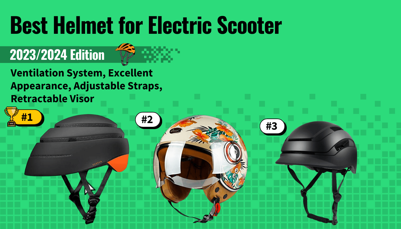 best helmet electric scooter featured image that shows the top three best electric scooter models